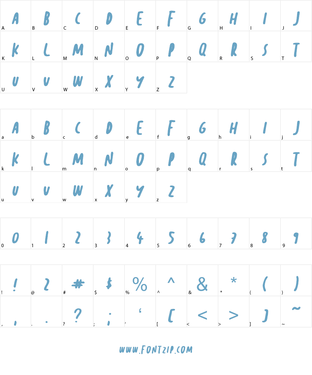 Sunday Morning Font Character